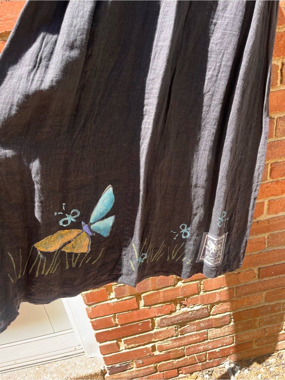 Blue Fish Hand-painted Linen Set - Picture 9 of 12